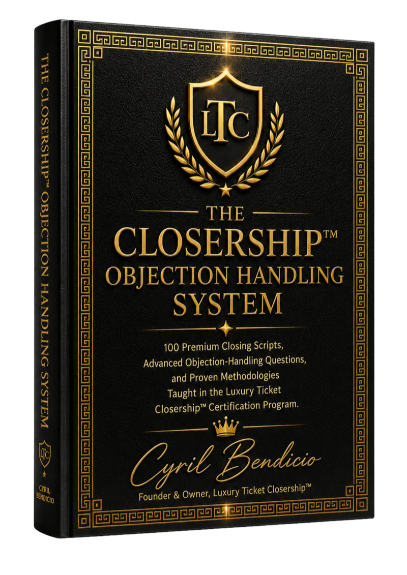 The Closership Objection Handling System by Cyril Bendicio